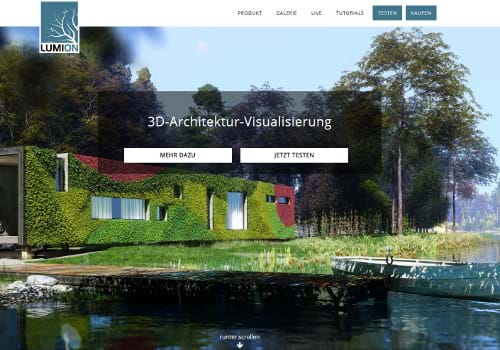 Lumion 3D Homepage